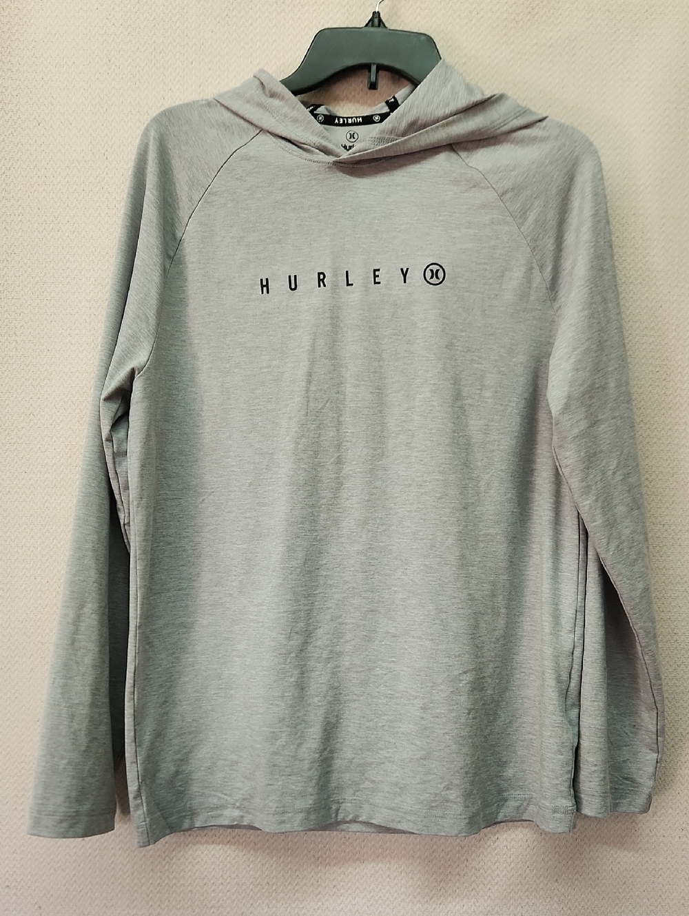 Hurley Light Gray Logo Pullover Hoodie